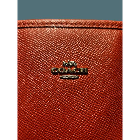 Coach Mini City Zip Tote Crossgrain Leather Red Shoulder Bag- - Picture 16 of 16